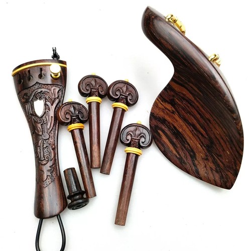 Dark rosewood violin fittings - dark,