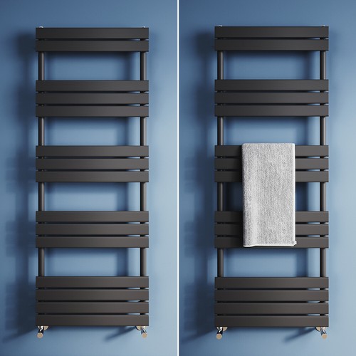 Black towel radiator designer - radiator,