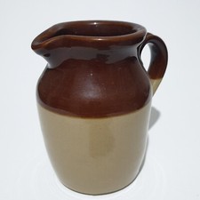 Vintage Pearson’s of Chesterfield Two-Tone Stoneware Jug - Made in England - 6"