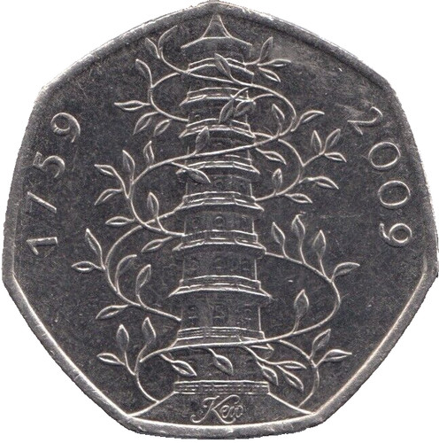 Kew gardens coin - gardens, 50p