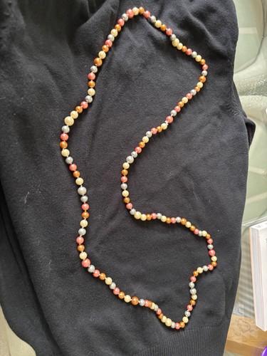 Genuine real pearl - , long