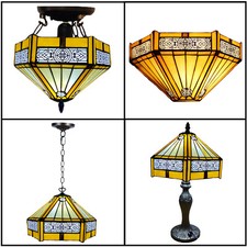 Tiffany Style 10 Inch Stained