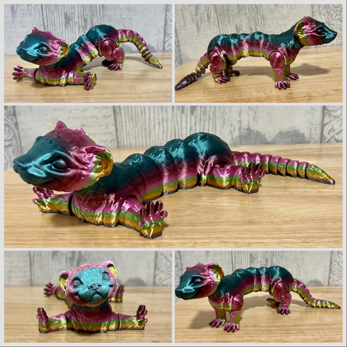 Articulated ferret toy approx - toy,