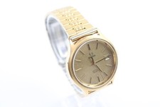 Omega De Ville Gold Tone Watch Quartz Working