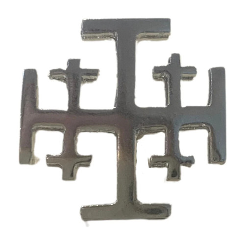 Silver plated jerusalem cross - jerusalem,