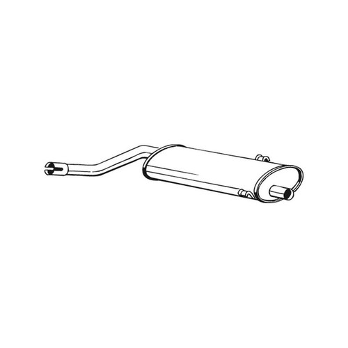 Bosal central exhaust muffler - central,