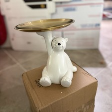 White Bear Statue Storage Tray
