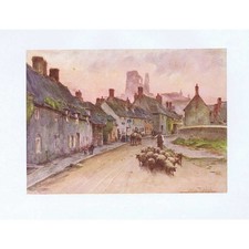 CORFE CASTLE Dorset View from