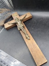 Vintage/Antique Wooden Crucifix Cross Made In Germany Approx 8 Inches 