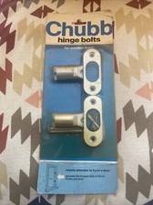Pair of Chubb Wooden Door Hinge Bolts - New