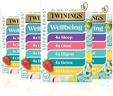 Twinings Superblends Wellbeing Collection Individually Wrapped Herbal Tea Bags