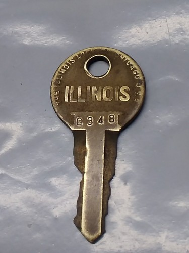 Illinois lock key g348 - lock, g