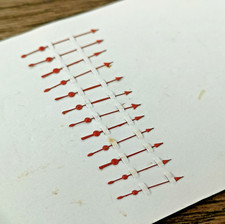 Watch Hands Parts Card of Red