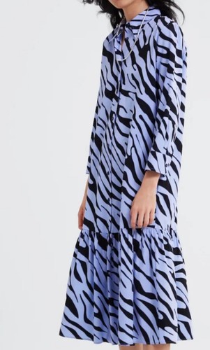 Zara long dress blue - zara,