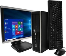 Cheap Windows 10 Desktop PC Full Setup 19" Bundle - 8GB RAM 120GB SSD - WiFi