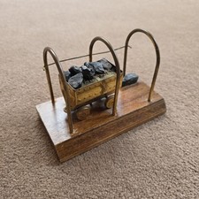 Vntage brass model of a coal