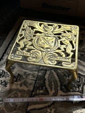 Old Brass Vintage Trivet DIEU