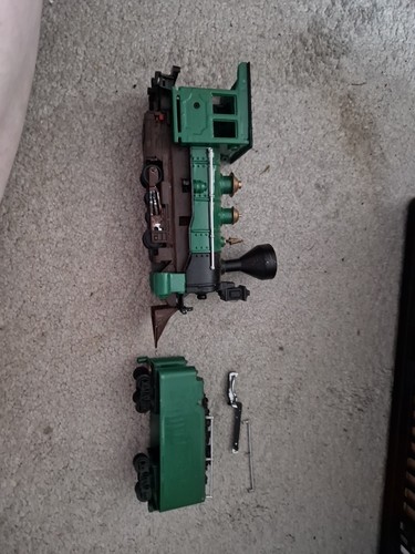 Green plastic train - green,