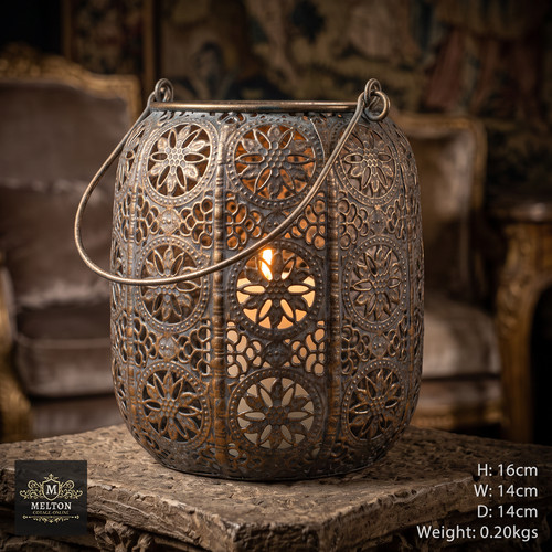 Candle holder bronzed gold - bronzed,