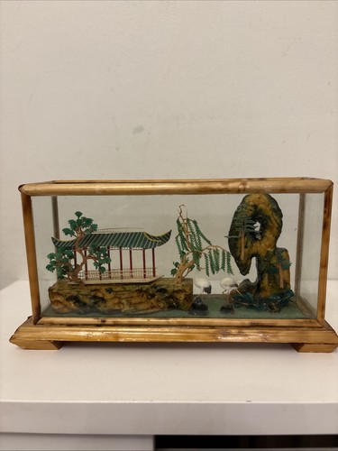 Vintage oriental diorama - vintage, in