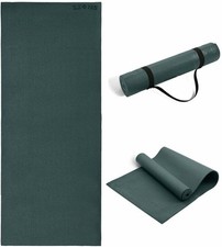Non Slip Exercise Yoga Mat 6mm Fitness Gym Workout Travel Mats With Carry Strap