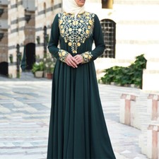ABAYA FARASHA MODERN DRESS VERY FANCY LONG GOWN MAXI ISLAMIC MOROCCAN KAFTAN