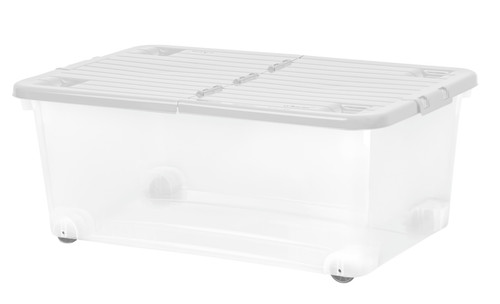 Storage boxes with wheels lids - boxes,