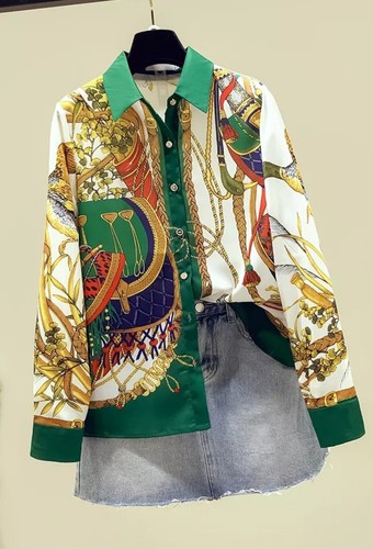 Ladies blouse design green - design,