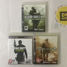 Call Of Duty Modern Warfare Trilogy 3x PS3 Games CoD 4 2 MW3 Bundle With Manuals