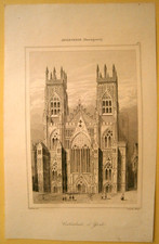 1842 print YORK MINSTER, YORK