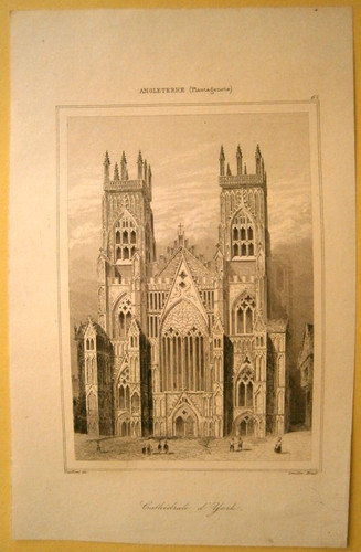 1842 print york minster - york, minster,