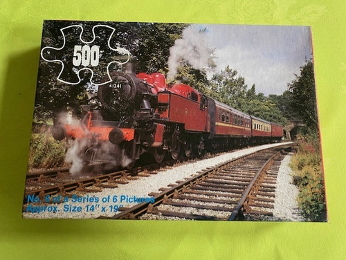 Vintage steam engine - engine, jigsaw