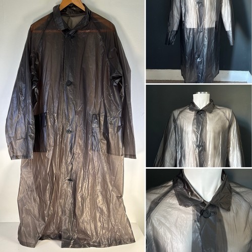 Pvc rain coat - 50”, grey