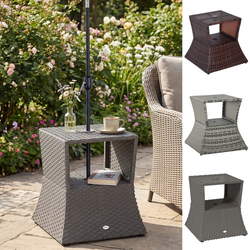 Rattan side table outdoor - side, tea