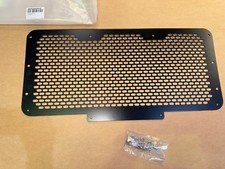 Defender Td5 & Tdci Front Grille Stainless Steel  Black Coated NOT FOR AC MODELS