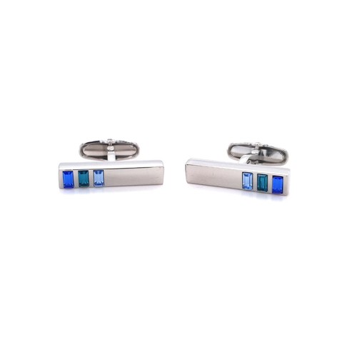 Silver tone gradient blue - silver,