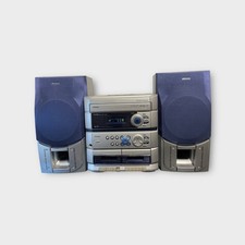 Aiwa Z-L120 HiFi Stereo System With 3 CD Changer Tape Deck + Speakers & Remote