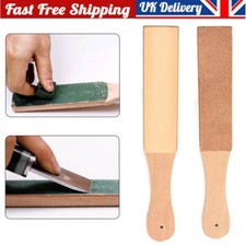 Dual Sided Leather Blade Strop Knife Sharpener with Polishing Buffing Compound