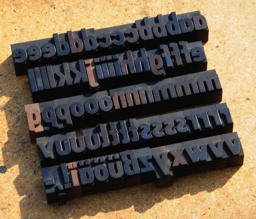 Alphabet mm letterpress - alphabet,