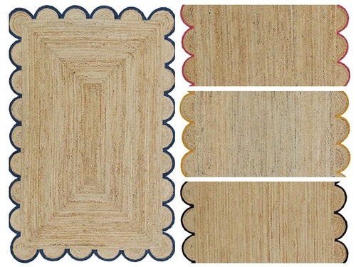 Rug scallop hallway - rug,
