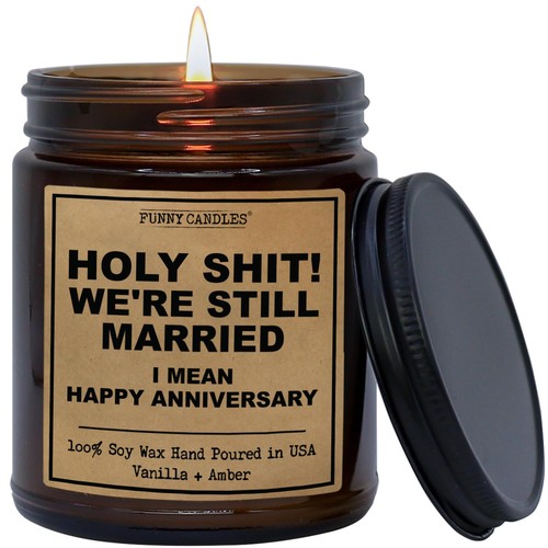 Funny anniversary candle gift - anniversary,
