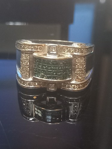 14k white gold blue - &,