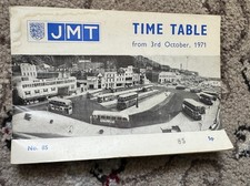 Vintage Official Timetable For Jersey Motor Transport Company 1971