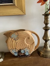 Brentleigh Ware Art Deco, Hand Painted Circular Pitcher Jug , Made In England