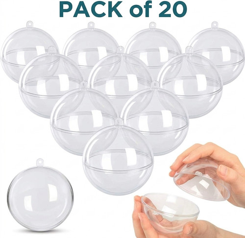 20pcs clear plastic - 20pcs, balls