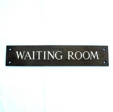 Bronze and Enamel Sign