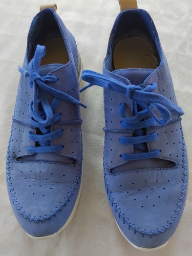 Blue lace up shoes - m&s,