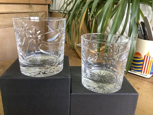 Signed royal doulton crystal - 2,