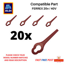 20 x RED Plastic Blades for