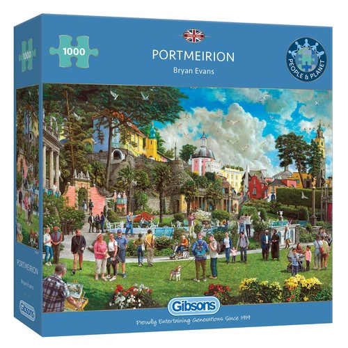 Gibsons portmeirion 1000 piece - portmeirion,